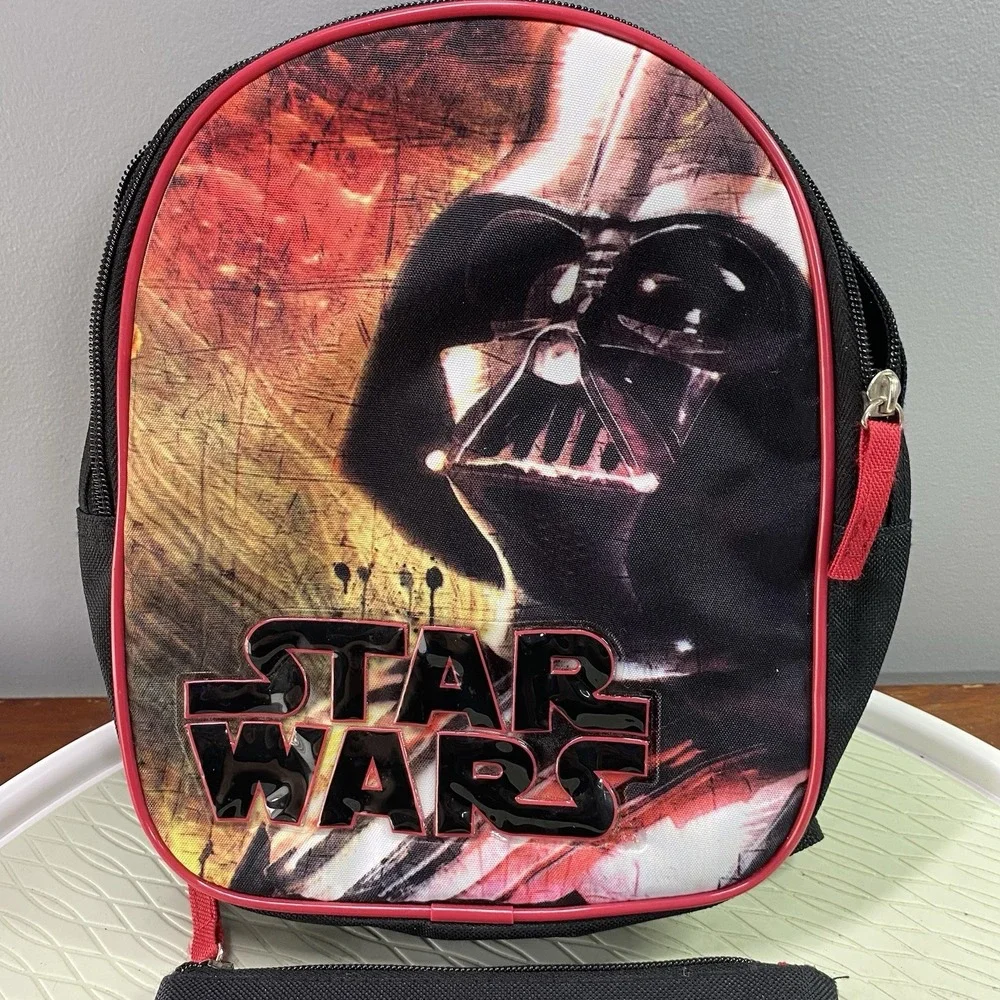 Star Wars Darth Vader Backpack w/Bonus Cloth Pencil Bag Kids‎ School Bag Camping